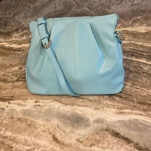 On 34th Bradlie ruched Small sea spray blue Solid Crossbody Bag NWT